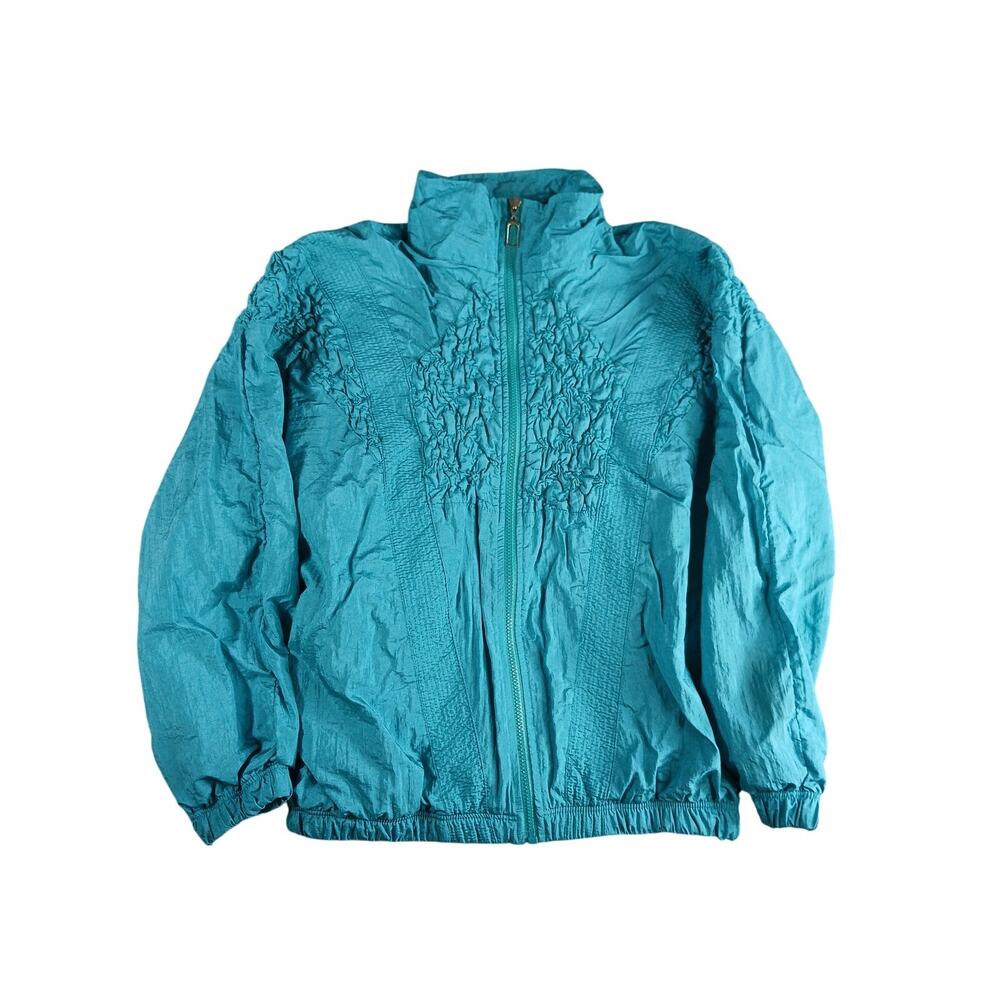 Vintage Great Cavalier St Paul Track Jacket Womens Large Blue Lined Pockets